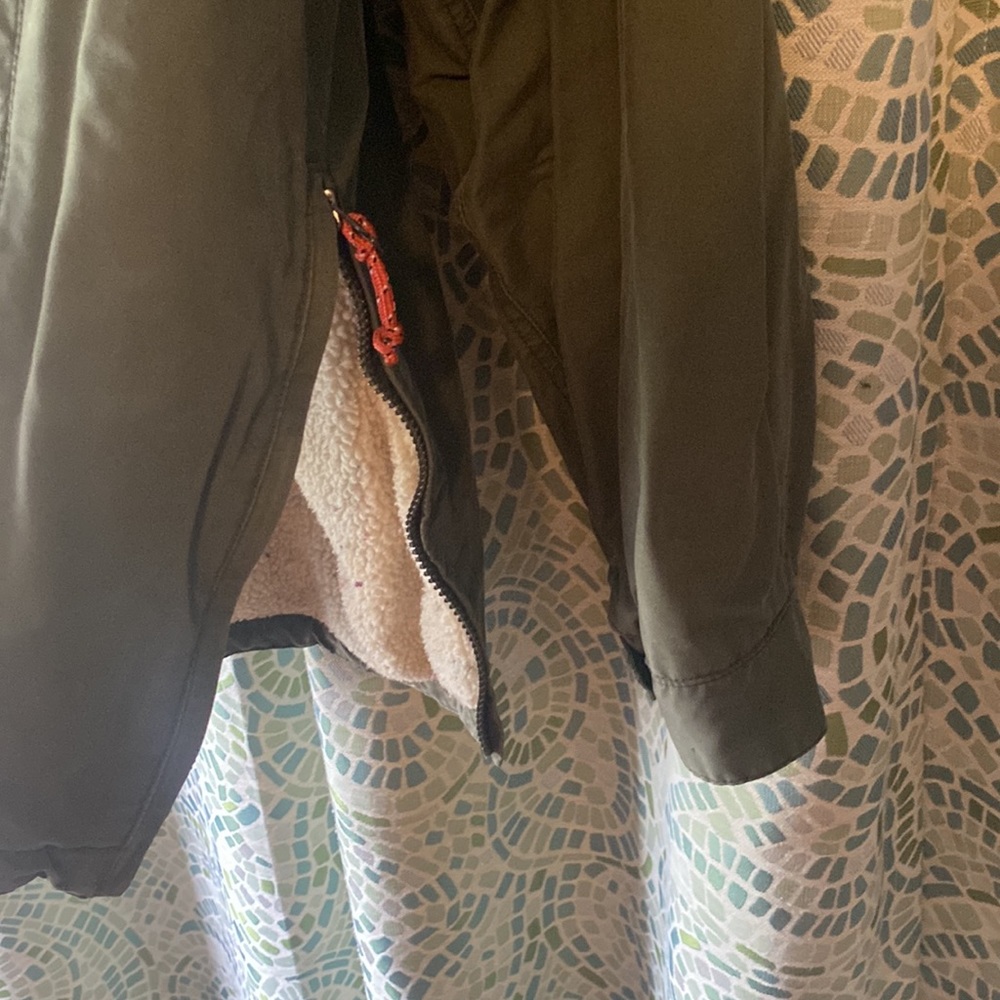 American Eagle Fleece Lined Pull-Over Jacket L - image 5